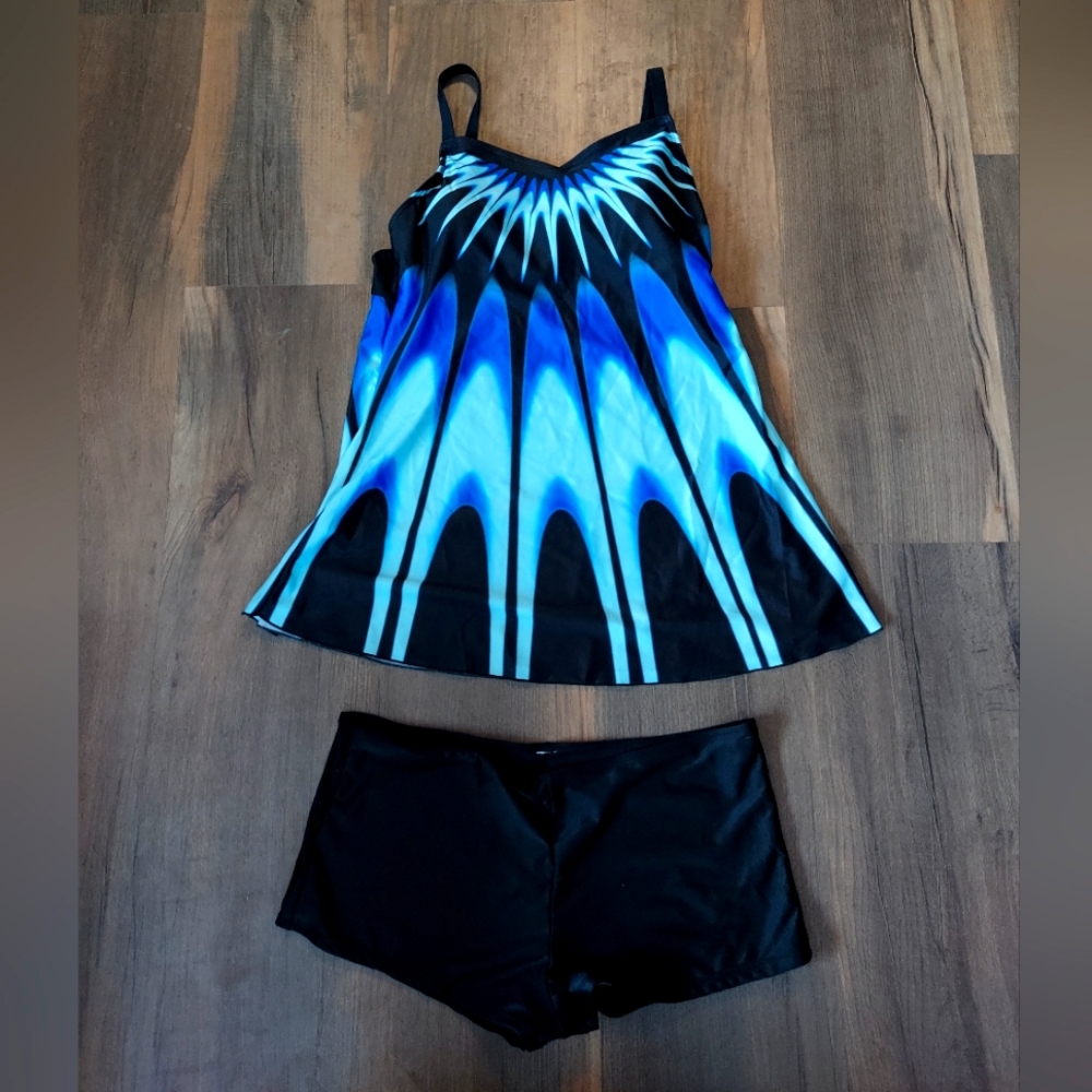 NEW Tankini Blue Swimsuit
